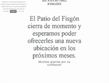 Tablet Screenshot of elpatiodelfisgon.com